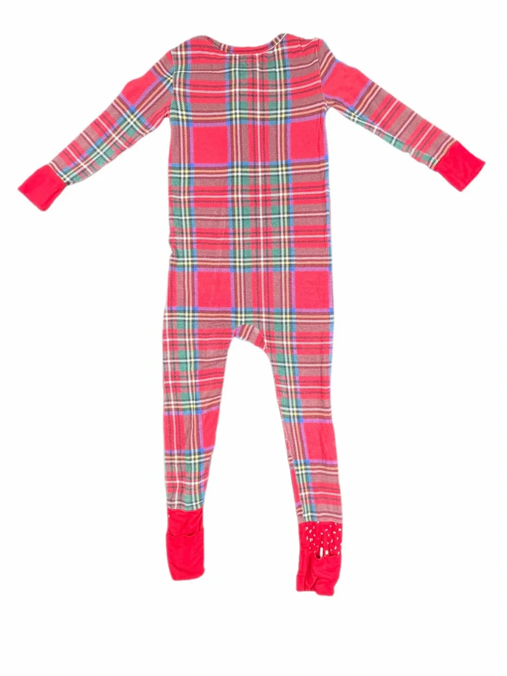 POSH PEANUT Tartan Christmas Plaid Bamboo Zip Sleeper - 18-24M